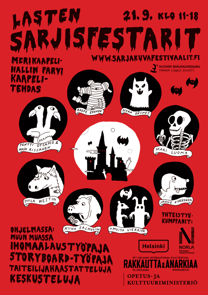 Lasten sarjisfestarit 2025 juliste.