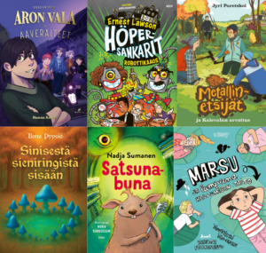 Ehdokaskirjojen kansikuvat.