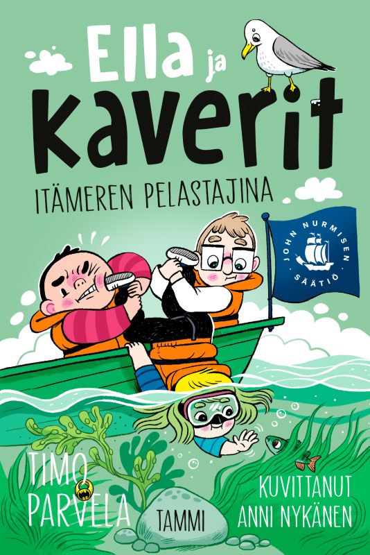 Ella ja kaverit Itämeren pelastajina -kirjan kansi.