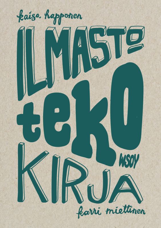 Ilmastotekokirja-kirjan kansi.