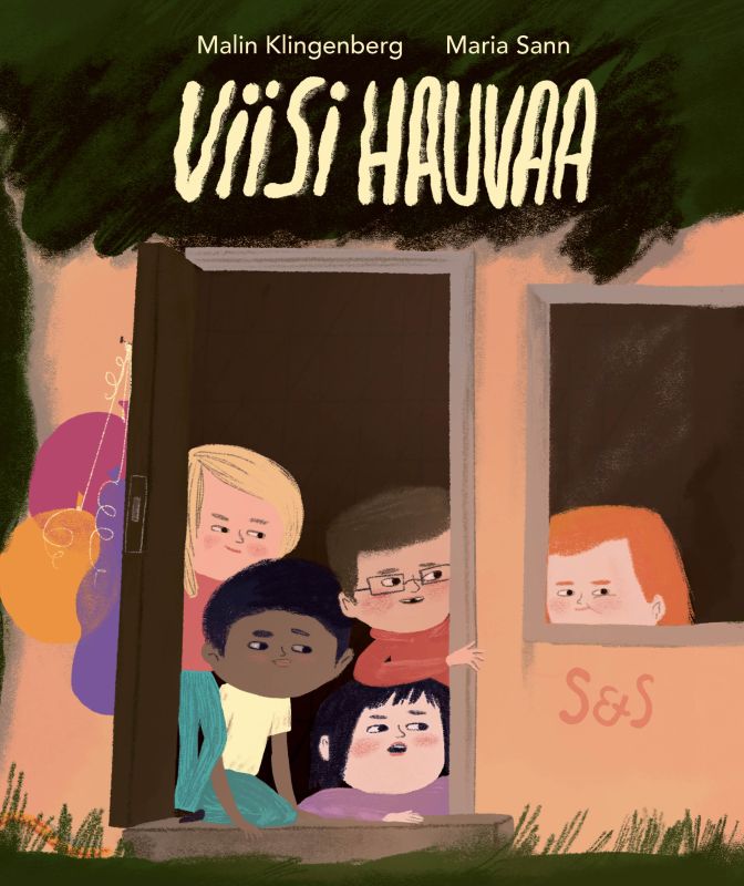 Viisi hauvaa -kirjan kansi.