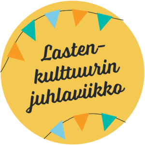 Lastenkulttuurin juhlaviikon logo.