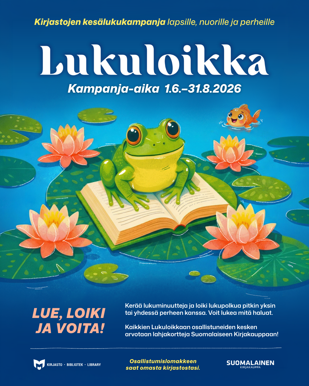 Lukuloikka-kampanjan mainoskuva.